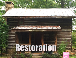 Historic Log Cabin Restoration  Taylorsville, North Carolina